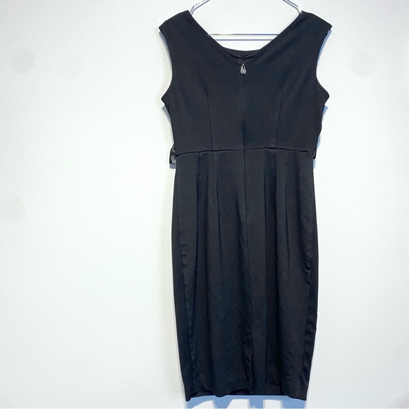 ๐๏ธ 4 for 20$ / Airoldi Bodycon Dress Point de Rome Bow / Black / S - Picture 5 of 11